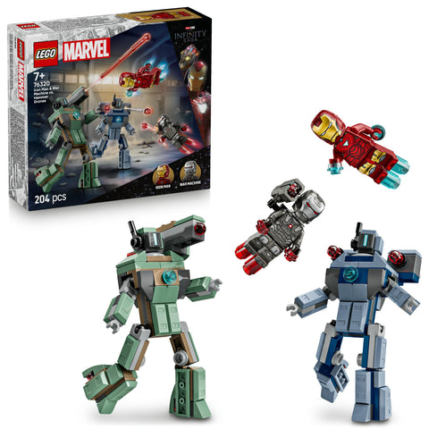 レゴ(LEGO) マーベル アイアンマン＆ウォーマシン vs. ハンマードローン おもちゃ 玩具 誕生日 プレゼント ブロック 男の子 女の子 子供 7歳 8歳 9歳 小学生 マーベル グッズ フィギュア 対戦 ロボット 76320