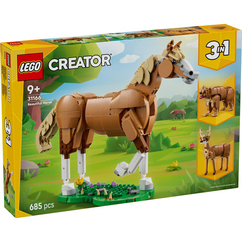 Lego Creator 31166 Enjoyable Horse Toy Birthday Present Blocks for Girls Boys Children 9 Years Old 10 Years Old 11 Years Old Elementary School Interior Stylish Figure Goods Mom Father