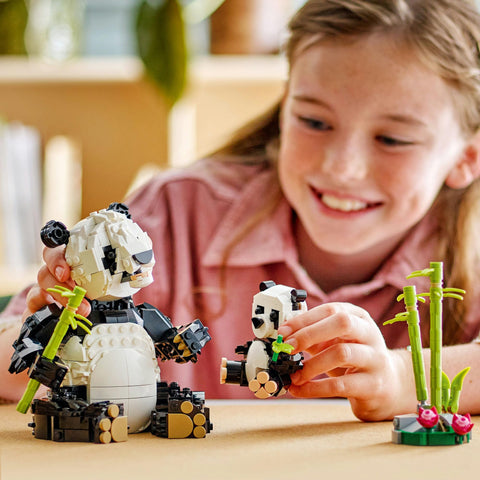 LEGO 乐高 Creator 动物:熊猫的亲子 玩具 生日 礼物 积木 女孩 男孩 儿童 8岁 9岁 10岁 小学生 动物 生物 31165