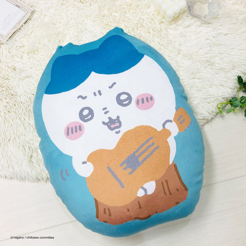 MORIPiLO 4621073 Morishita Hugging Pillow, Chiikawa, Hachiwale, 12.6 x 16.9 inches (32 x 43 cm), Plush, Cushion, Small and Cute Guy, Character Goods, Blue