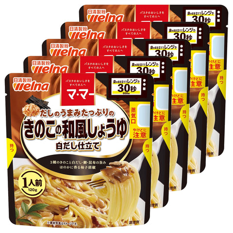Ma Ma Japanese Style Soy Sauce with Plenty of Umami Dashi, White Dashi, 1 Serving, 4.2 oz (120 g) x 5 Packs