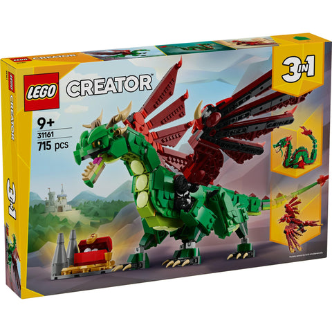 Lego 31161 Creator Medieval Dragon Toy Birthday Present Block Boys Girls Children 9 Years 10 Years 11 Years Old Elementary School Animal Creature