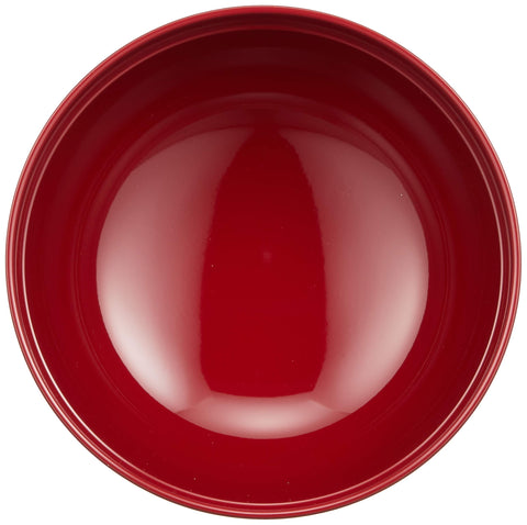 まえじゅう漆器 雑煮椀 光輪松 総朱 赤 伝統工芸 山中塗り 450ml 日本製 3T-417 φ135x115mm
