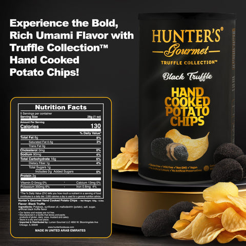 Hunter Potato Chips, Black Truffle Flavor, 5.3 oz (150 g)