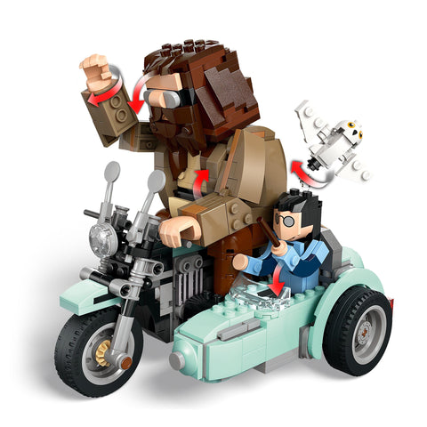 LEGO 樂高 哈利波特 哈格里德&哈利飛的摩托車騎士 玩具 生日 禮物 積木 女孩 男孩 兒童 9歲 10歲 11歲 小學生 哈利波特 商品 76443