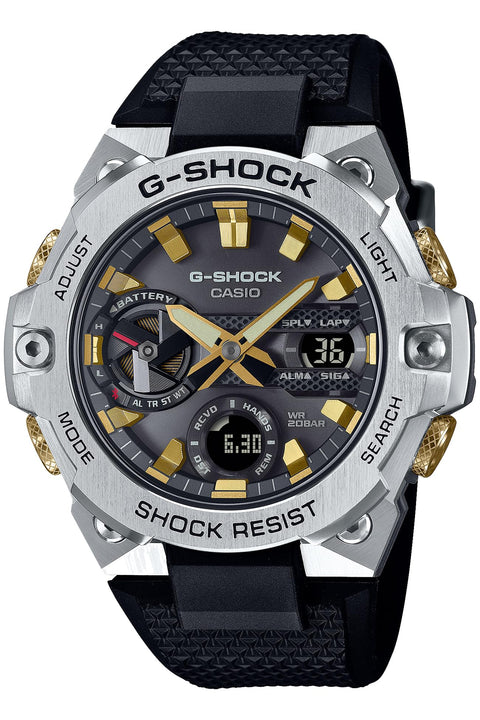 Casio G-Steel Tough Solar GST-B400CX-1AJR Men's Wristwatch, Black, Black