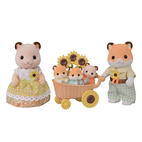 EPOCH Sylvanian Families FS-61 Hamster Family Dolls, Safety Toy Mark Certified, Toy for Ages 3 Years and Up, Dollhouse