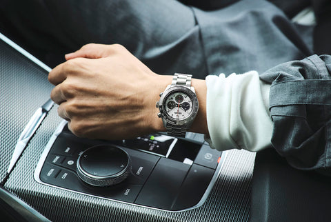 Seiko Watch Prospex SPEEDTIMER Solar Chronograph, Large, silver/white & black, Bracelet Type