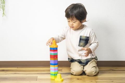 くもん出版(KUMON PUBLISHING) かさねてコーン20 知育玩具 かずあそび 手指あそび おもちゃ 色あそび 1.5歳以上 CO-10 KUMON