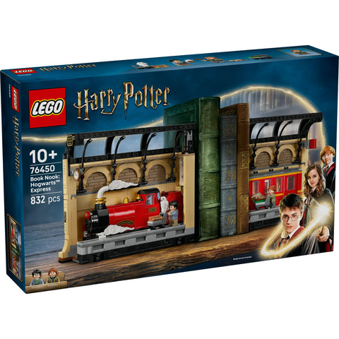 레고 (LEGO) 해리 포터 북 스탠드: 호그와트 익스프레스 장난감, 생일 선물, 블록, 남아, 여아, 10세, 11세 어린이, 12세, 초등학교, 해리 포터 용품, 기차 타기, 어머니, 76450