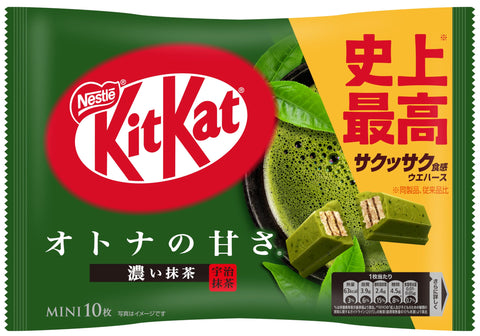 Nestle Japan KitKat Mini Matcha Sweetness of Adult Tea, 10 Sheets x 12 Bags