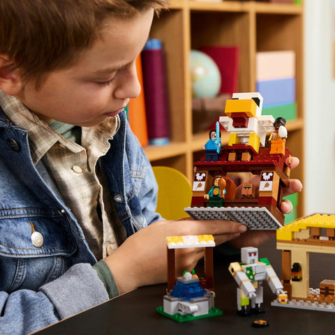 LEGO 乐高 我的世界 Gast村袭击玩具 生日礼物 积木 男孩 女孩 儿童 10岁 11岁 12岁 小学生 My Craft 商品 游戏 21273