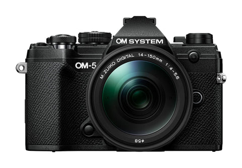 OM 시스템 OM-5 14-150mm II 렌즈 키트 블랙