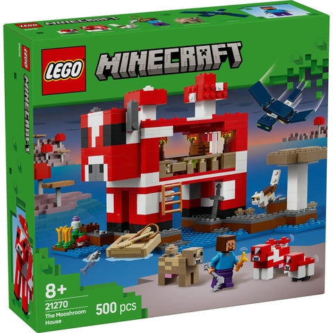 レゴ(LEGO) マインクラフト ムーシュルームハウス おもちゃ 玩具 誕生日 プレゼント ブロック 女の子 男の子 子供 8歳 9歳 10歳 小学生 ゲーム 21270