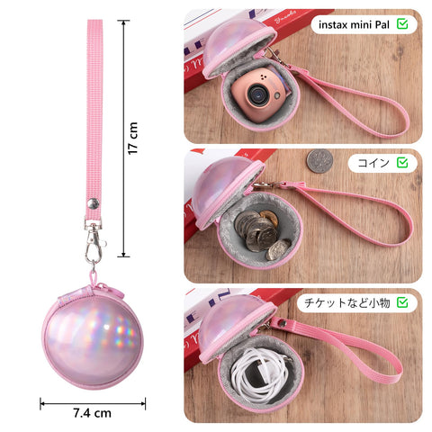 HIYQIN Instax Mini Pal Case, Practical Storage Bag, For Instax Pal, Portable Camera Cover, Storage Protective Carrying Bag, Lightweight, Durable, Portable, Dustproof, Mini Case, Arm Strap, Storage