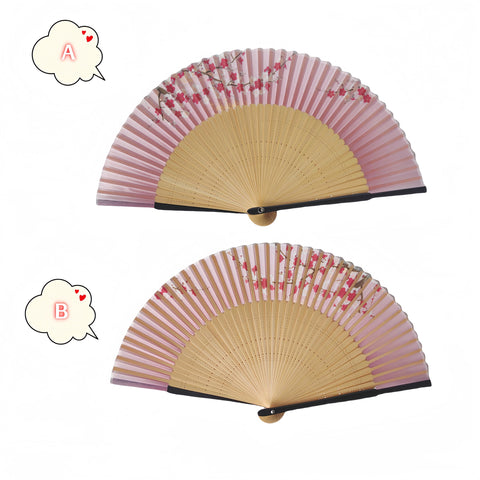 Sarkovos Women's Men's Bamboo Fan, Unisex Kimono Accessory, Stylish Luxury Bamboo Fan, Natural Bamboo, Beautiful, Floral Pattern, Butterfly Pattern, Kimono Accessory, Japanese Style, Elegant, Gorgeous
