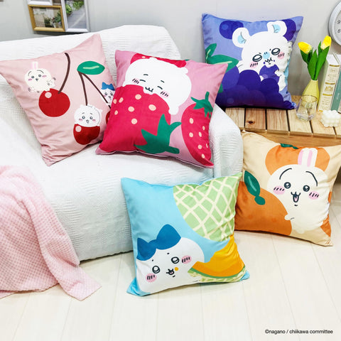 MORIPiLO 森恋 靠垫套 小河 兔子 橙色 45x45cm 可洗 柔软的肌肤触感 角色商品 小巧可爱的零食 4621297