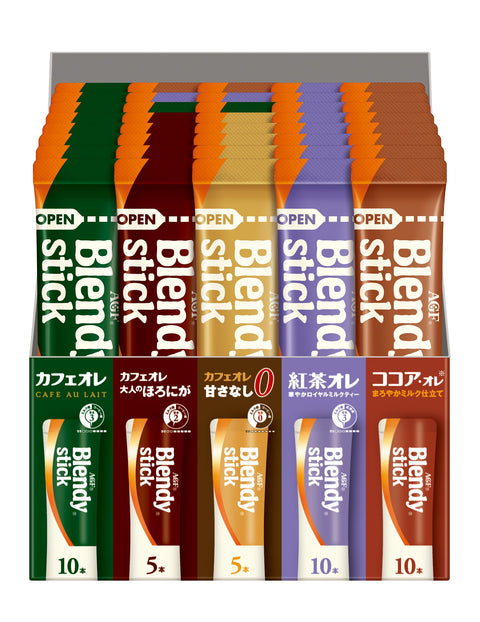 AGF Blendy Stick Assortment, 40 Pieces, Stick Coffee, Petite Gift, Assortment, Insert