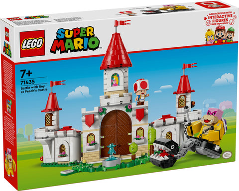 LEGO 71435 Super Mario Roy Showdown! Peach Castle Toy, Present, Blocks, Girls, Boys, Children, 6, 7, 8, 9, Elementary School Students, Educational, Popular, Toad