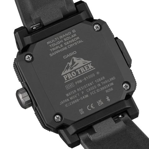 [カシオ] 腕時計 プロトレック 【国内正規品】 Climber Line Bluetooth搭載 電波ソーラー サファイアガラス 環境配慮素材採用 PRW-B1000-1JF メンズ ブラック