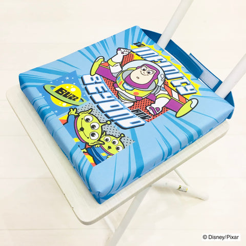 MORIPiLO 4621020 Toy Story Cushion Cushion Water Repellent, 9.8 x 9.8 inches (25 x 25 cm), Children's Bicycle, Child Seat, Character Goods, Disney, Blue