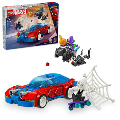 LEGO 76279 Super Heroes 76279 Spider-Man Race Car and Venomized Green Goblin Showdown Toy Toy Present, Blocks for Boys and Girls, Children, 6, 7, 8, 9, Elementary School Students, Spider-Man, Pretend