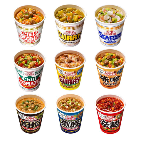 Nissin Cup Noodles, 9 Types, Regular Size, Variety, 9 Servings, Assorted Set, Box Purchase