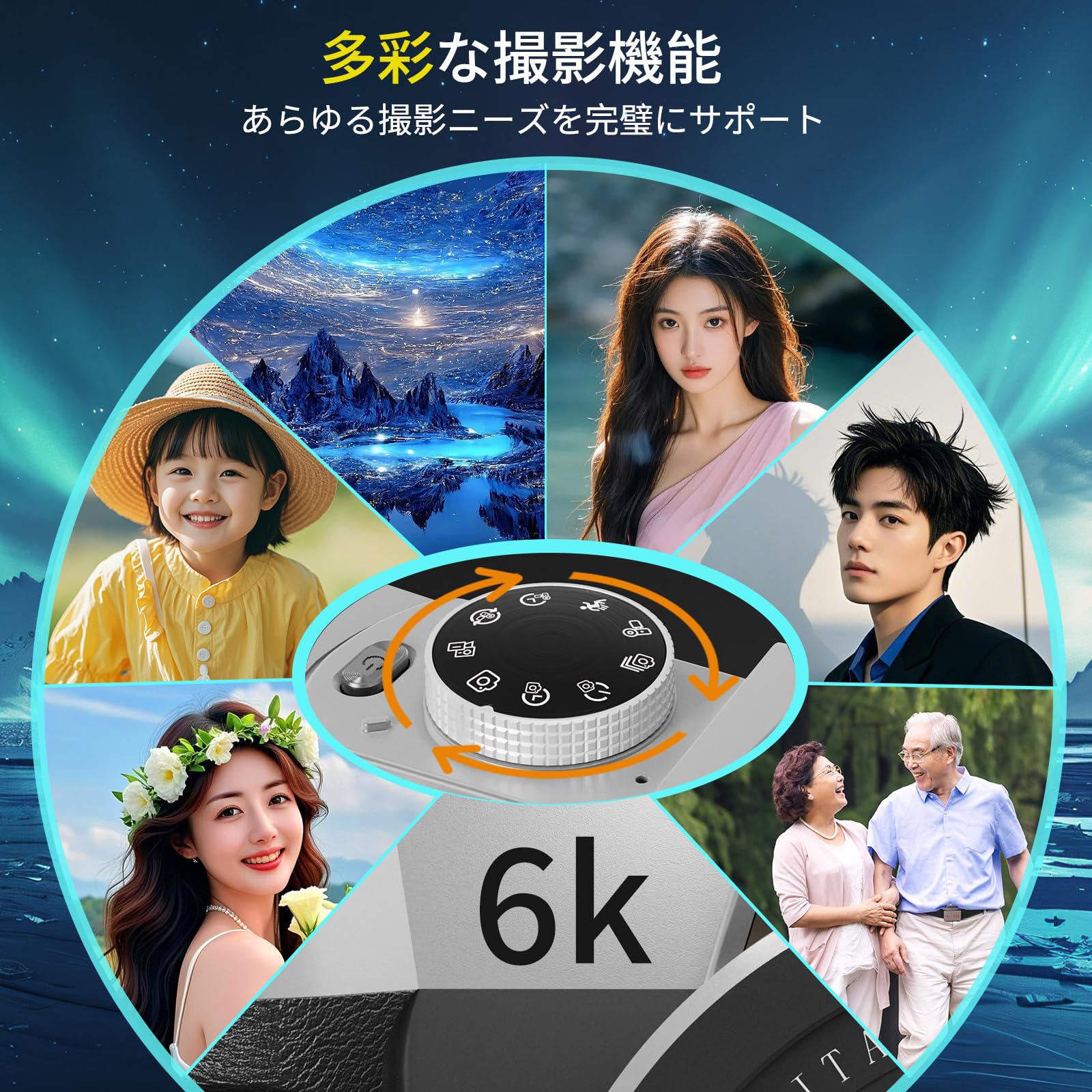 2025年最強6K録画】 デジタルカメラ 8400万画素デジカメ スマホに転送