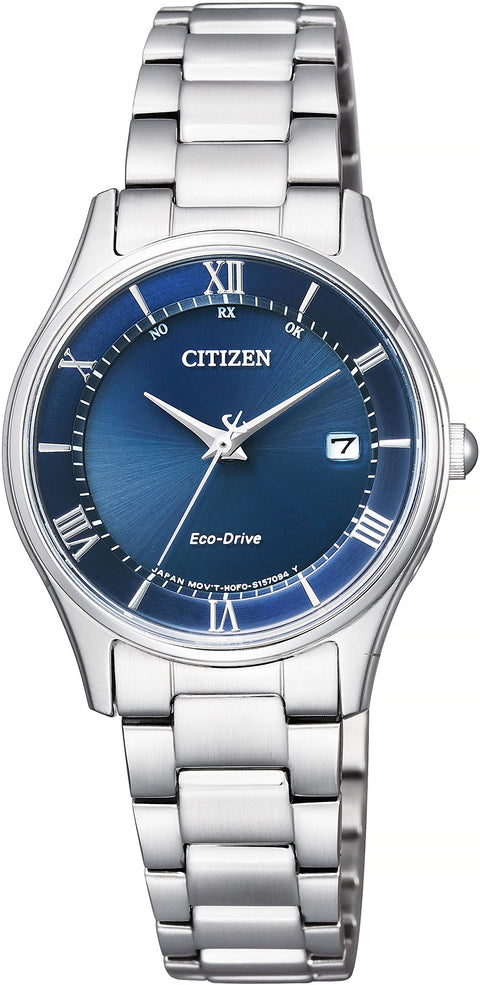 Citizen ES0000-79L Women's Watch, Citizen Collection, Eco-Drive Radio Watch, Dial Color - Blue, watch