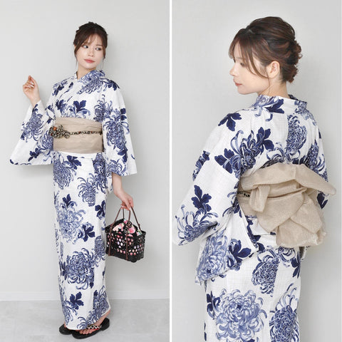 Fuuka Two-Part Separate Yukata, Single Item, For Women, Adult, One Size Fits All