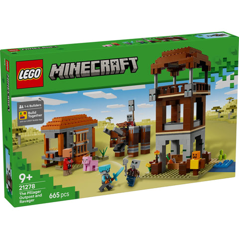 LEGO 乐高 我的世界 Piller 部队和薰衣草 玩具 生日 礼物 积木 男孩 女孩 儿童 9岁 10岁 11岁 小学生 My Craft 商品 游戏 对战机器人 21278