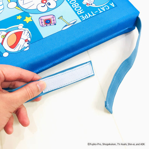 MORIPiLO 4621019 Doraemon Doraemon Chair Cushion, Water Repellent, 9.8 x 9.8 inches (25 x 25 cm), Children, Bicycle, Child Seat, Character Goods, Shogakukan, Blue