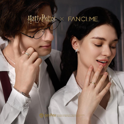 FANCIME x Harry Potter 官方合作款 女士 男士 戒指 葛萊分多 斯里薩林 雷文克羅 快樂粉撲 戒指 霍格華茲四宿舍 可調 戒指 開放 銀 金色 萬聖節 聖誕節 禮物