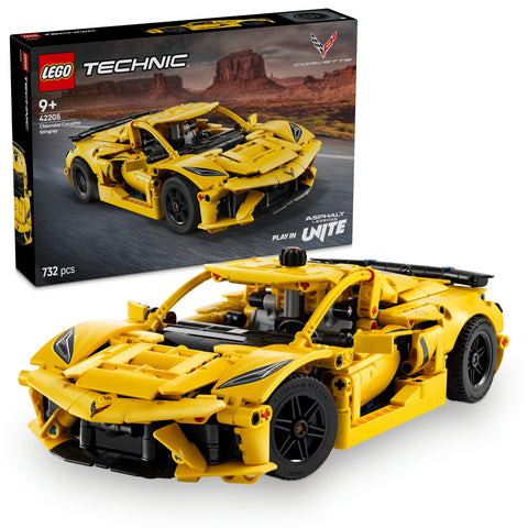 LEGO 乐高 机械组 Chevrolet Corvette Stingray 玩具 生日 礼物 积木 男孩 女孩 儿童 9岁 10岁 11岁 小学生 交通工具车 迷你车 42205