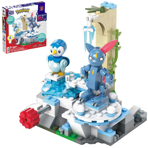 メガ(MEGA) ポケモン アドベンチャーワールド ポッチャマといっしょに雪あそび ~ニューラとアイスフィールドのセット~ 【ブロック ピース数:183ピース】 【7才~】 HKT20