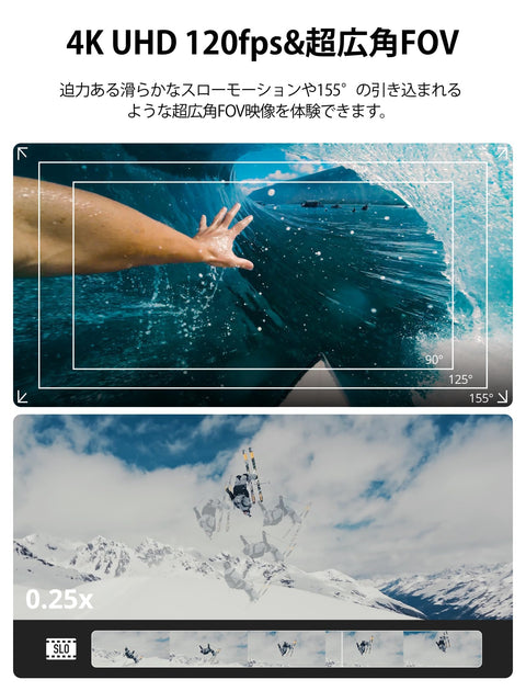 DJI Action Camera Osmo Action 4 Standard Combo, 4K/120 FPS, Waterproof, 1/1.3 Inch Sensor, Amazing Low Light Performance, 10-Bit and D-Log M, Color Performance, Long Life 1770 mAh Battery