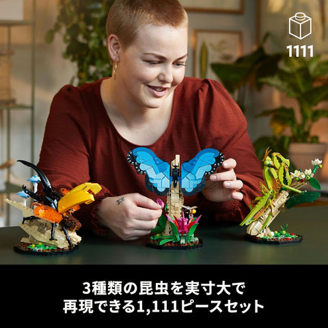 LEGO Ideas Insect Collection 21342 Building Block Set, Toy, Birthday, Present, Blocks, Valentine’s Day, Unisex, Animals, Life-Like, Interior Decor, Stylish