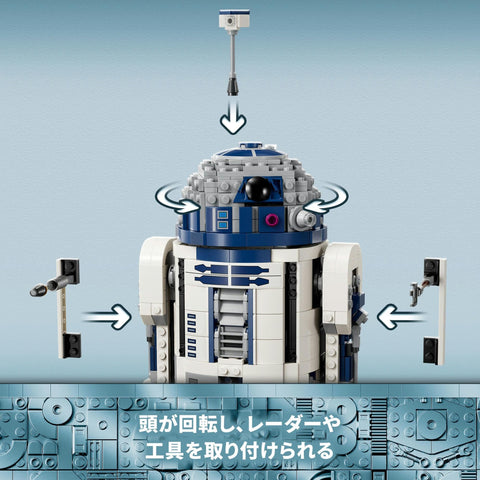 LEGO 75379 Star Wars R2-D2 Toy Present, Blocks, Boys, Girls, Children, 9, 10, 11, 12, Elementary School Students