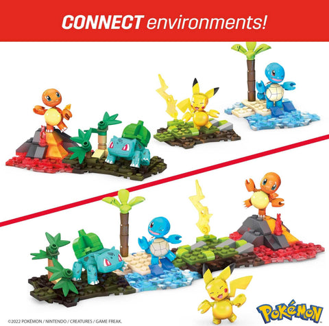 Mega Pokemon HFG05 Kanto Region Team Building Block Set [Number of Pieces: 130] [6 Years Old and Up]