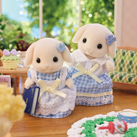 EPOCH Sylvanian Families FS-50 Flora Rabbit Family Dolls, Safety Toy Mark Certified, Toy for Ages 3 Years and Up, Dollhouse