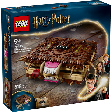 LEGO 76449 Harry Potter Monster Book, Toy, Birthday, Present, Blocks, Boys, Girls, Kids, 9, 10, 11 Years, Elementary School Students, Harry Potter Goods, Games, Competition, Robot