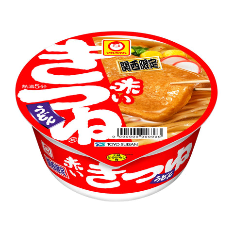Maru-chan Red Fox Udon, Kansai, 3.4 oz (96 g) x 12 Packs