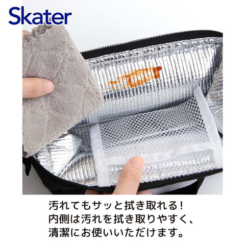 스케이터 (스케이터) 코듀로이 패브릭 단열 런치 백 30 x 거셋 12 x 높이 18 cm 와이드 백 벤토 박스 런치 백 세련되고 귀여운 산리오 헬로 키티 KCOB2-A