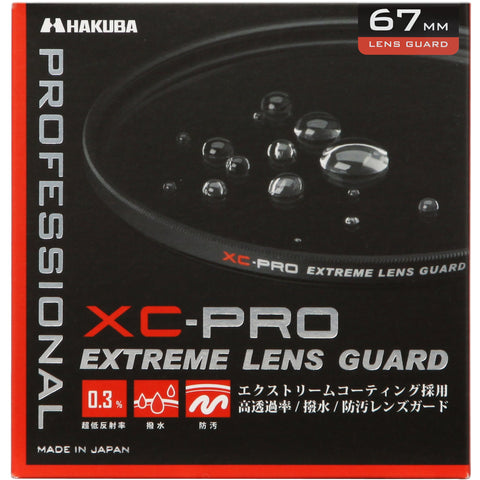 ハクバ HAKUBA レンズフィルター 67mm XC-PRO エクストリーム レンズガード 高透過率 撥水防汚 薄枠 日本製 レンズ保護用 光学ガラス使用 保護フィルター CF-XCPRLG67 4977187440522