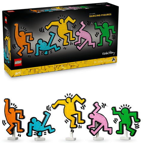 LEGO 乐高 乐高艺术 Keith Haring – 跳舞的手办 玩具 生日 礼物 积木 男性 女性 绘画 艺术 室内装饰 时尚 31216