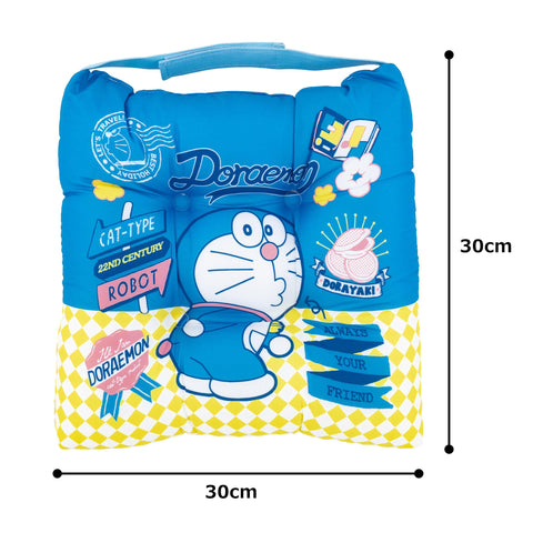 Moripilo 4620813 Doraemon Zabuton, Chair Cushion, 11.8 x 11.8 inches (30 x 30 cm), Children, School, Kindergarten, Boys, Character Goods, Shogakukan, Blue