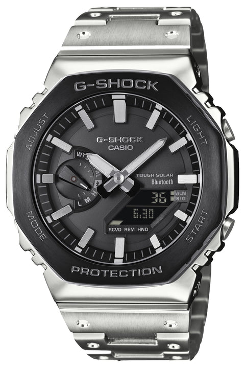 Casio GM-B2100 G-Shock Wristwatch, Classic Color, silver/black
