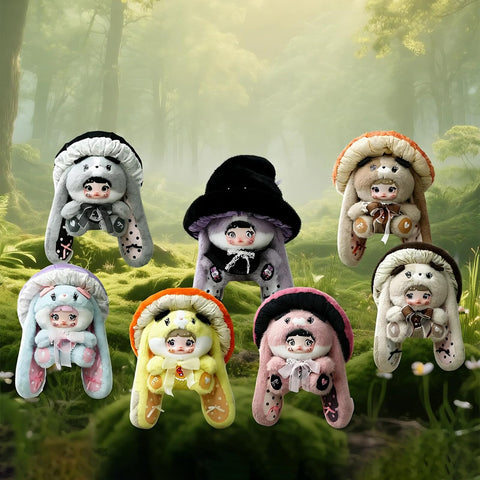 TOP TOY x Nommi "Mushroom Hat 400% Series Plush Toy, 1 Piece, Gacha Blind, Box Figure, Plastic Model, Premium Toy, Soft Toy, Birthday Gift, Original Character, Christmas Gift, Collector