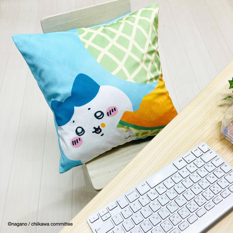 MORIPiLO 4621296 Morishita Chiikawa Cushion Cover, Hachiwale, Green, 17.7 x 17.7 inches (45 x 45 cm), Sofa, Backpack, Pillow, Character Goods, Small and Cute