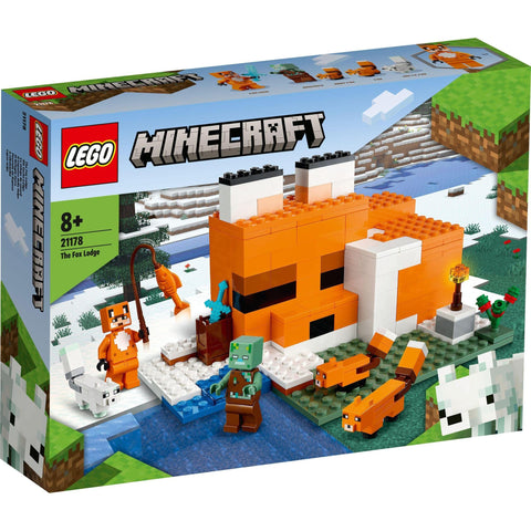 LEGO 乐高 我的世界 狐狸小屋 生日礼物 21178 玩具 小学生 儿童 积木 礼物 电视游戏 动物 动物 动物 男孩 女孩 8岁以上